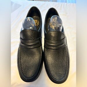 SAS Black Pebbled Leather Slip-On Penny Loafers No. K149352112